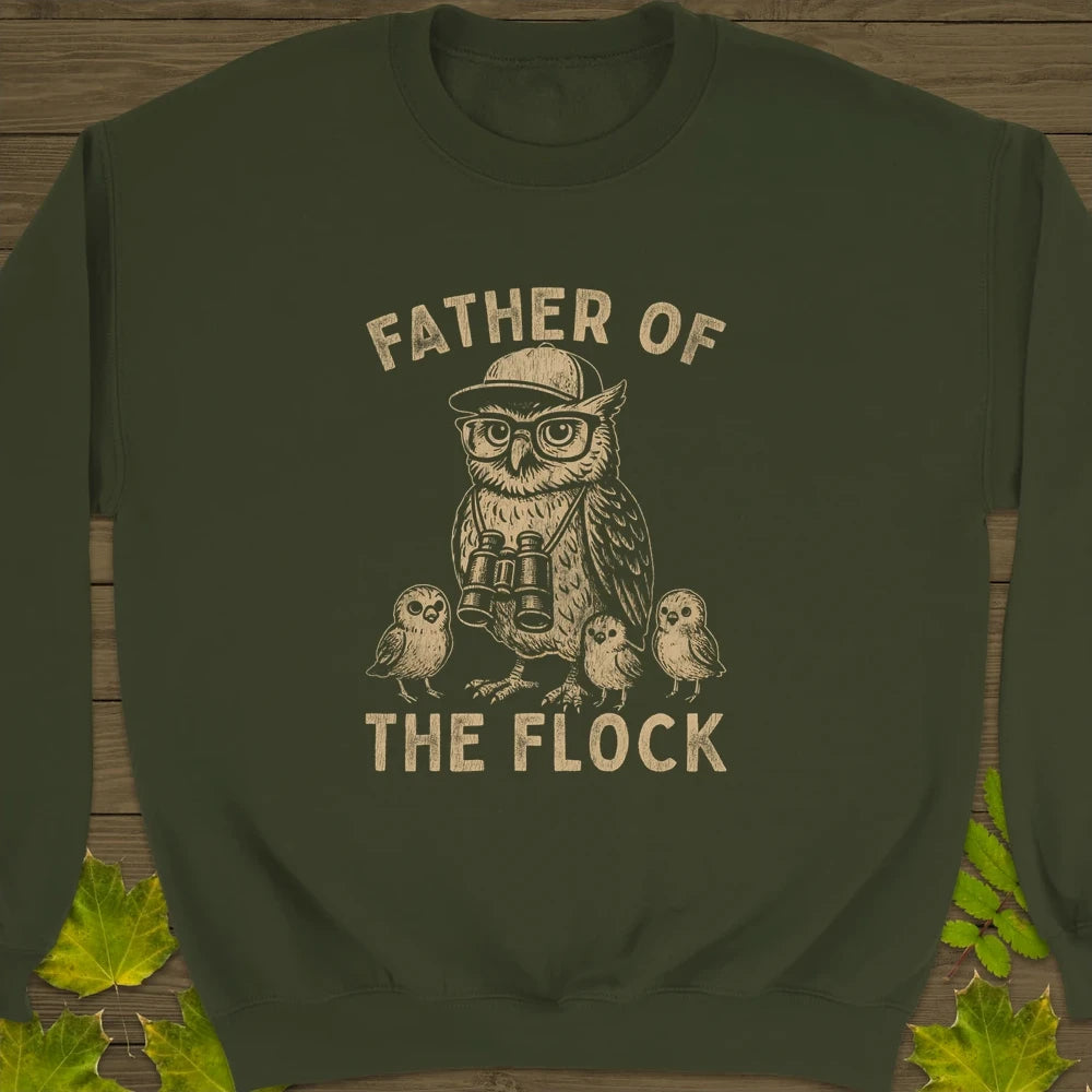 Father of the Flock Crewneck Sweatshirt Military Green
