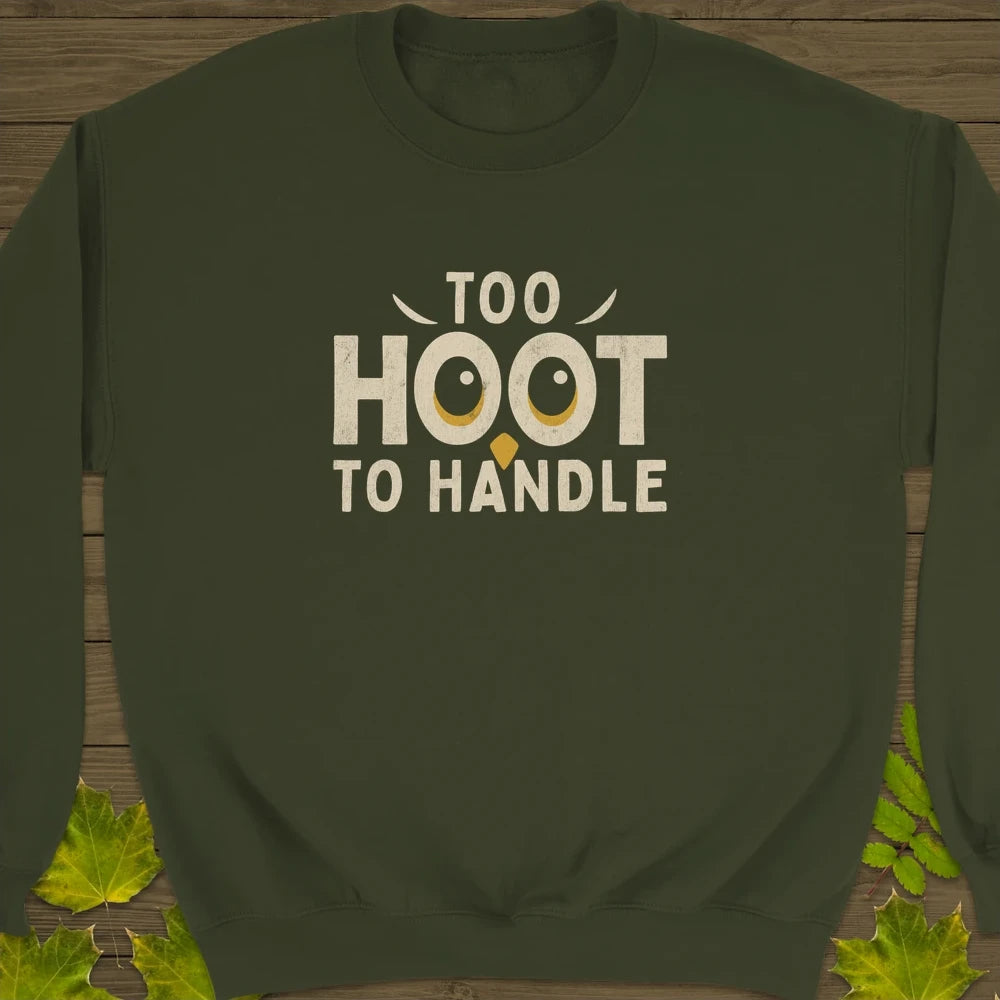 Hoot To Handle Crewneck Sweatshirt Military Green