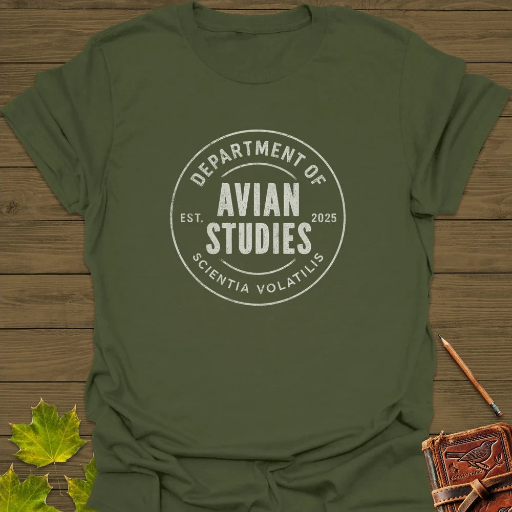 Avian Studies T-Shirt Military Green