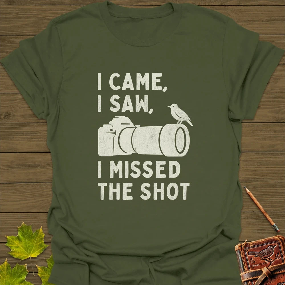 Missed The Shot T-Shirt Military Green