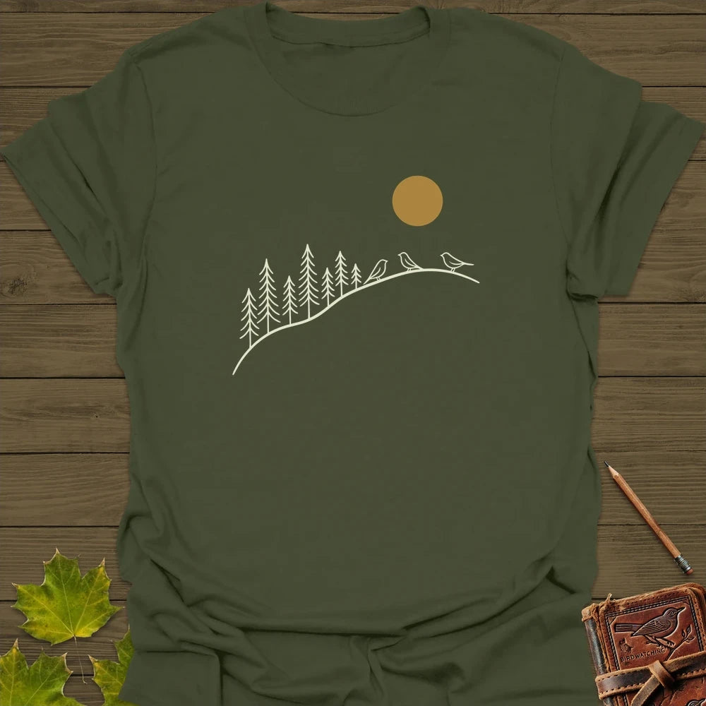 Morning Perch T-Shirt Military Green