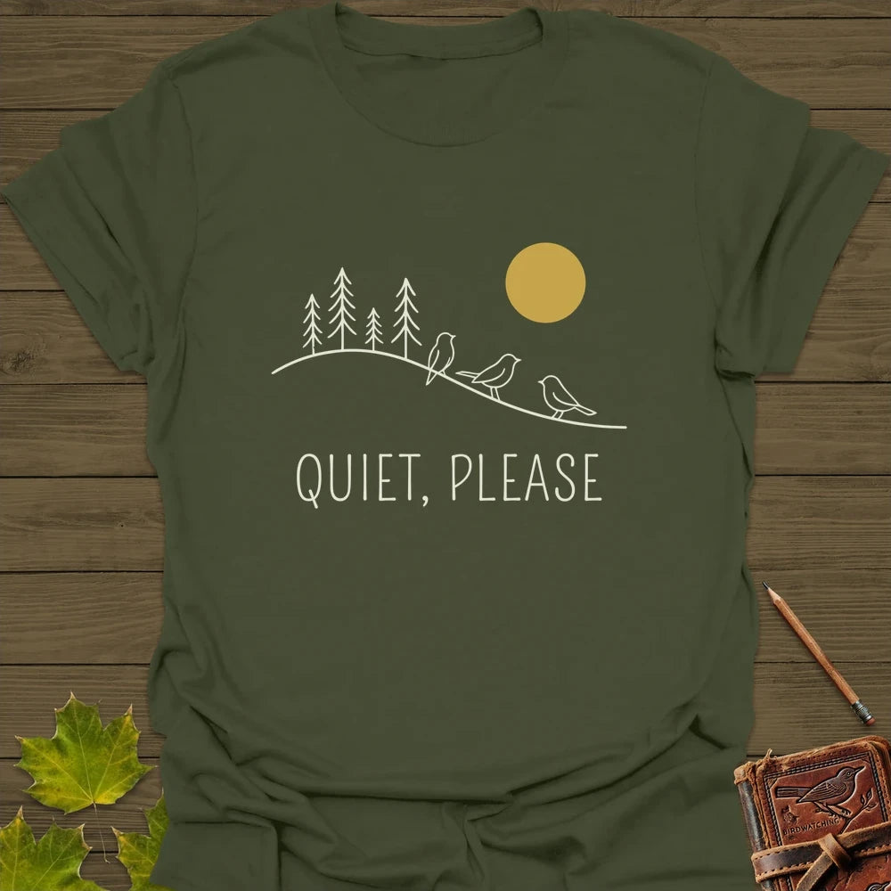 Quiet, Please T-Shirt Military Green
