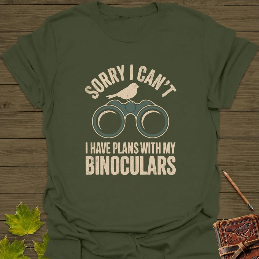 Binoculars Plan T-Shirt Military Green