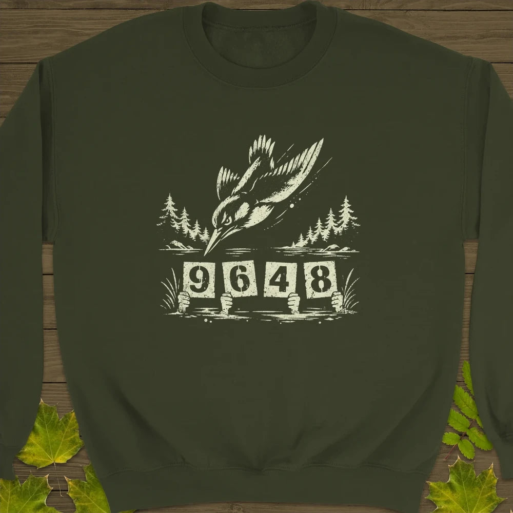 Kingfisher Dive Sweatshirt Military Green