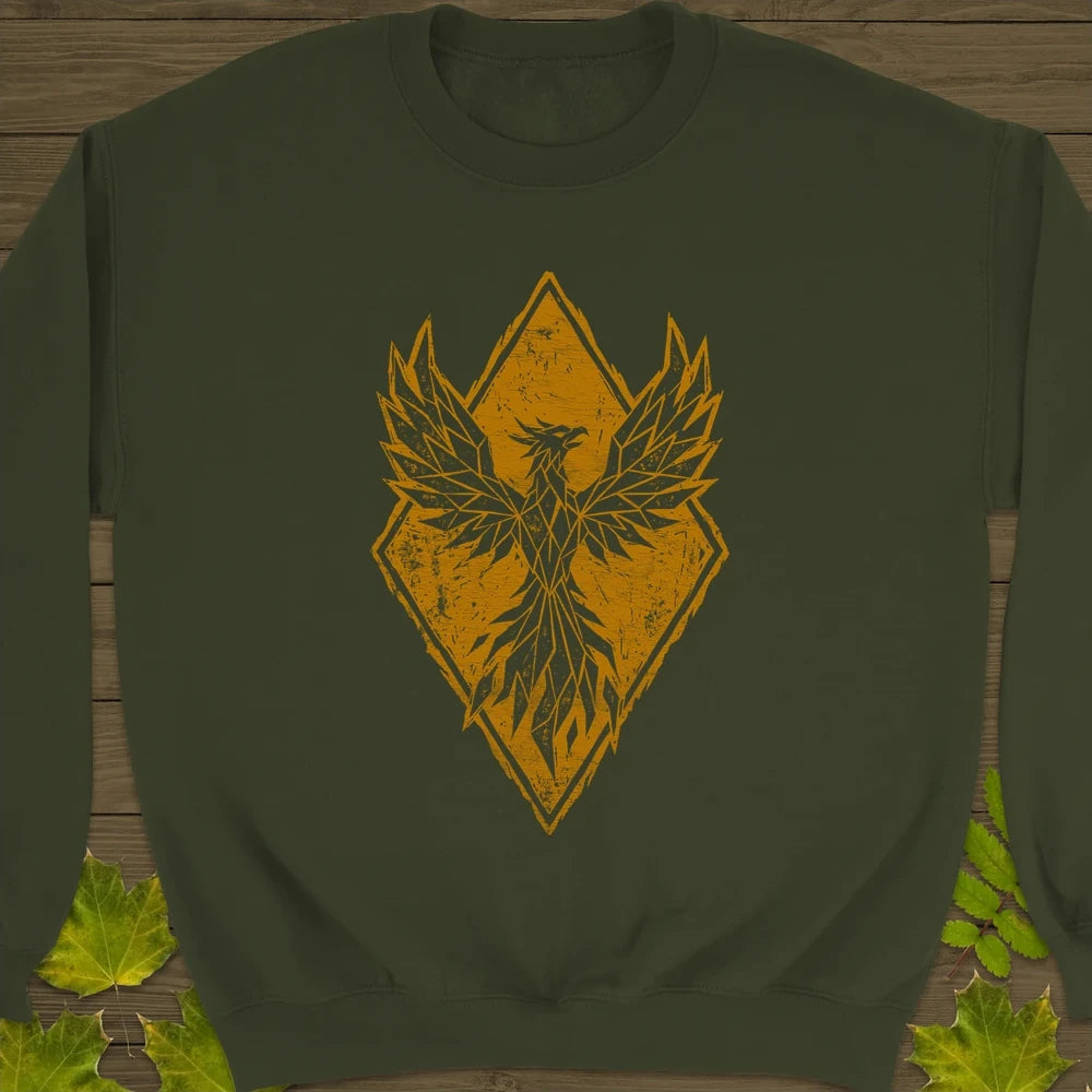 Phoenix Rising Sweatshirt Military Green