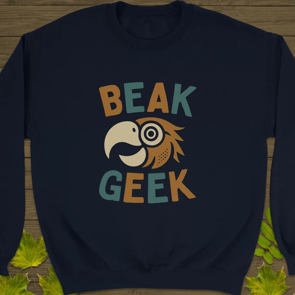 Beak Geek Crewneck Sweatshirt Navy