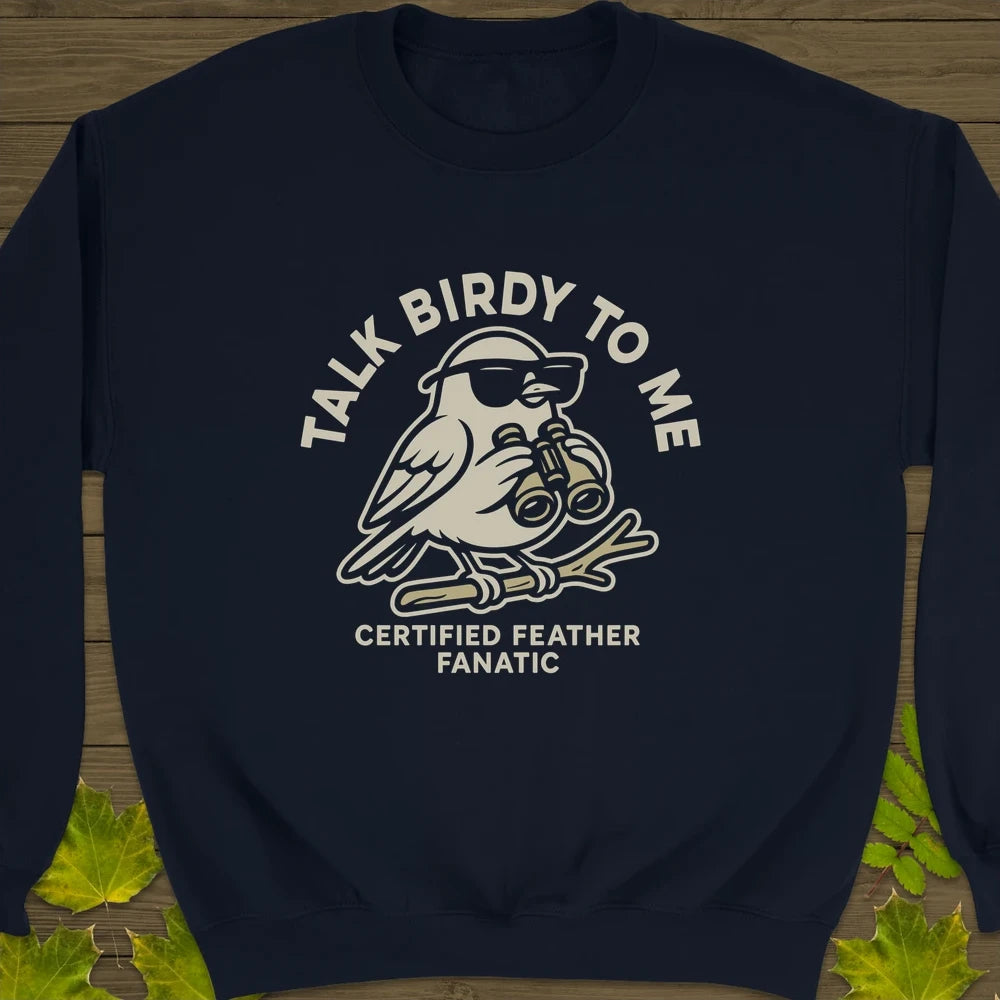 Talk Birdy Crewneck Sweatshirt Navy