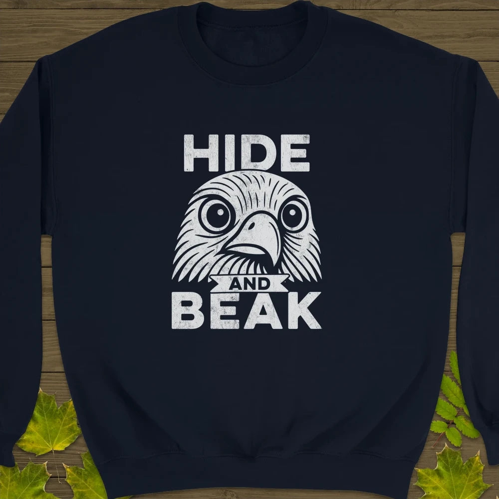 Hide and Beak Crewneck Sweatshirt Navy