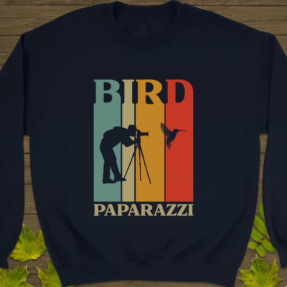 Bird Paparazzi Crewneck Sweatshirt Navy
