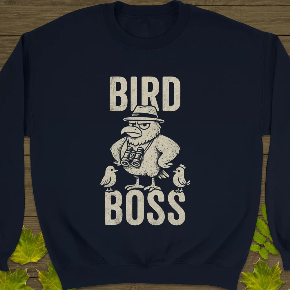 Bird Boss Crewneck Sweatshirt Navy