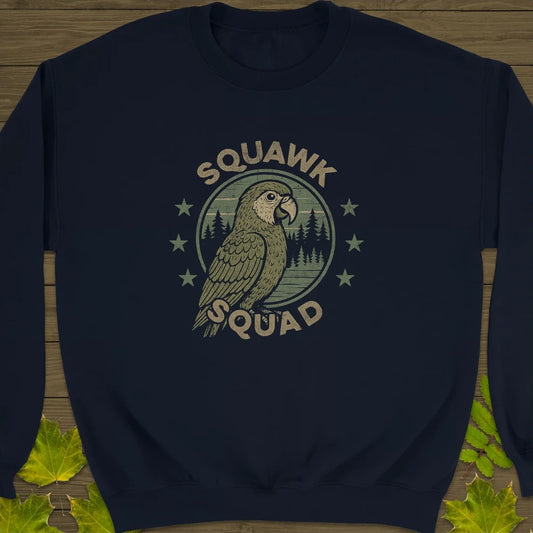 Squawk Squad Crewneck Sweatshirt Navy