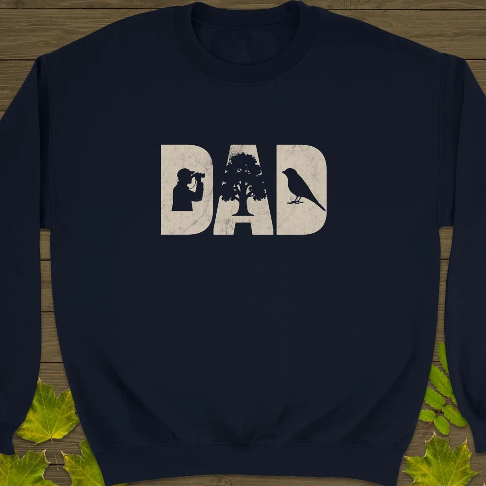 DAD Birder Crewneck Sweatshirt Navy