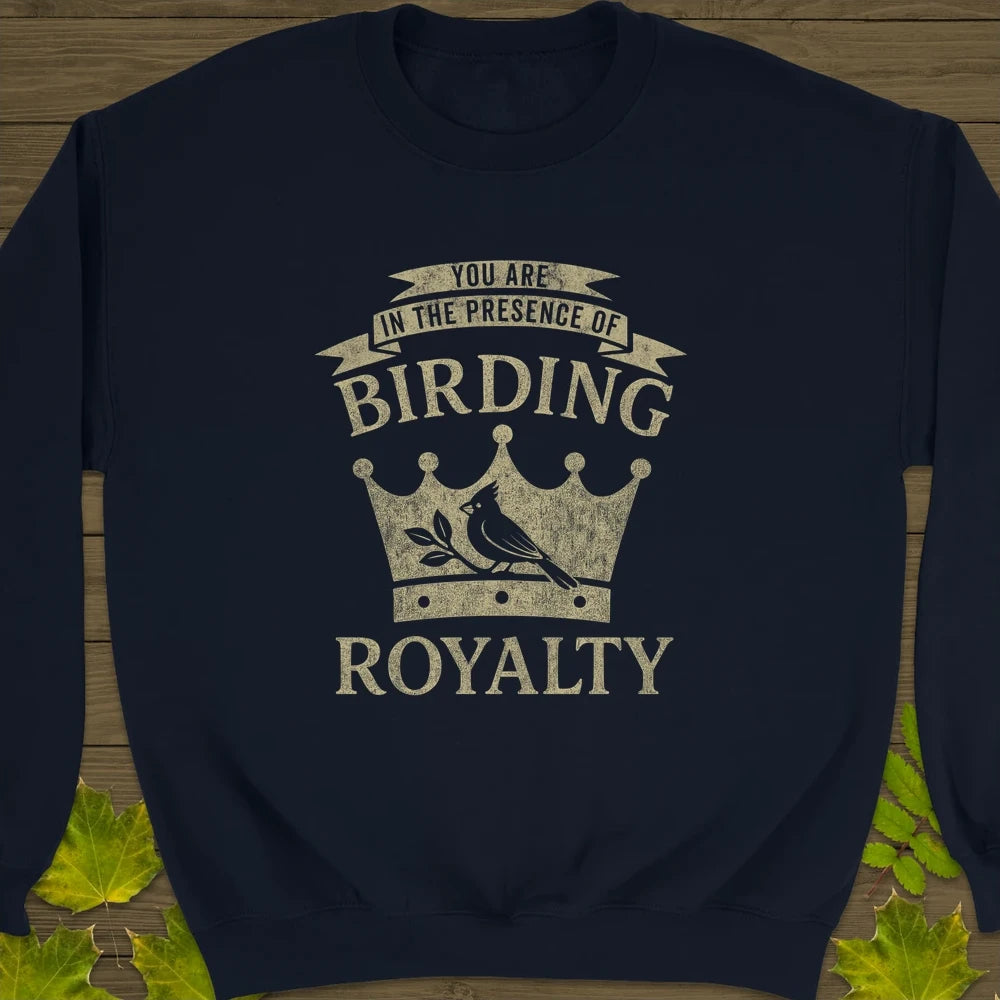 Birding Royalty Crewneck Sweatshirt Navy