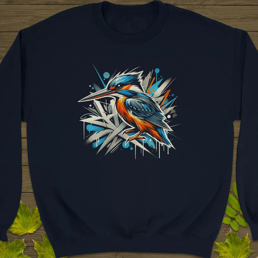Urban Wildlife Kingfisher Crewneck Sweatshirt Navy