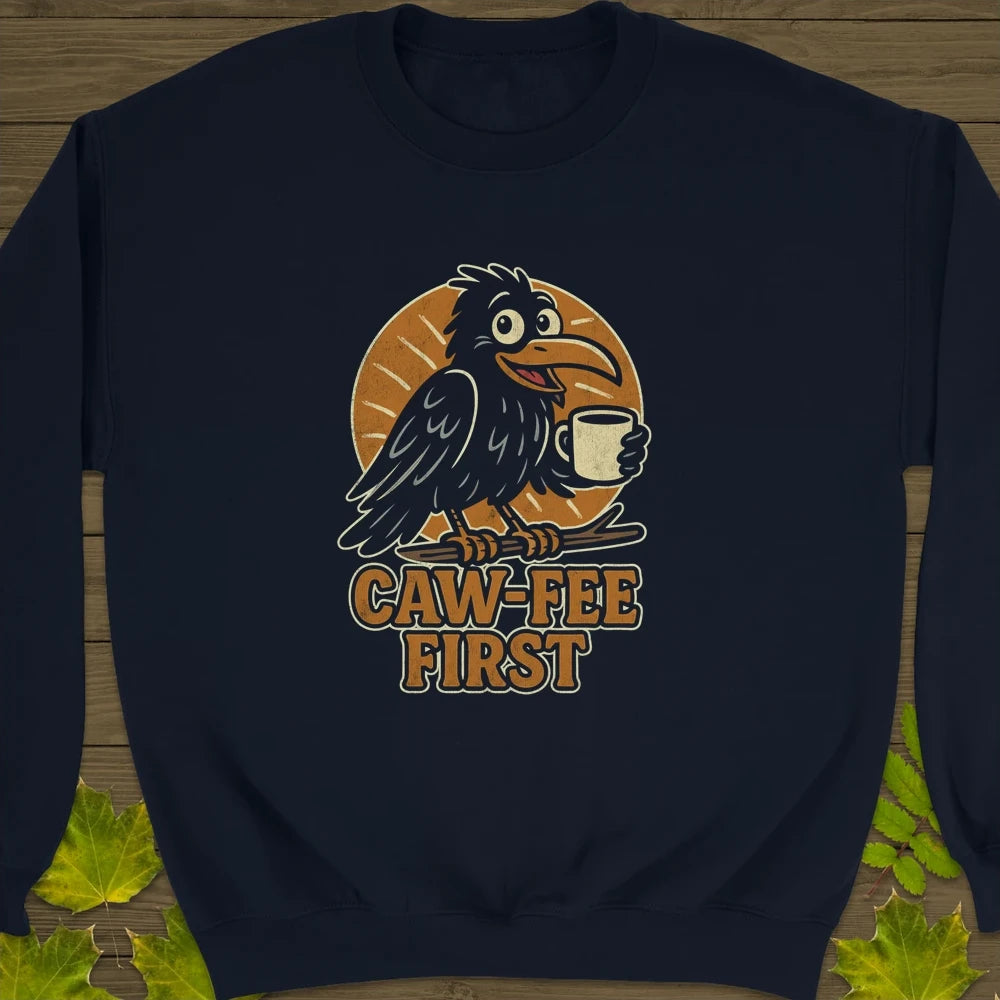 Caw-Fee First Crewneck Sweatshirt Navy