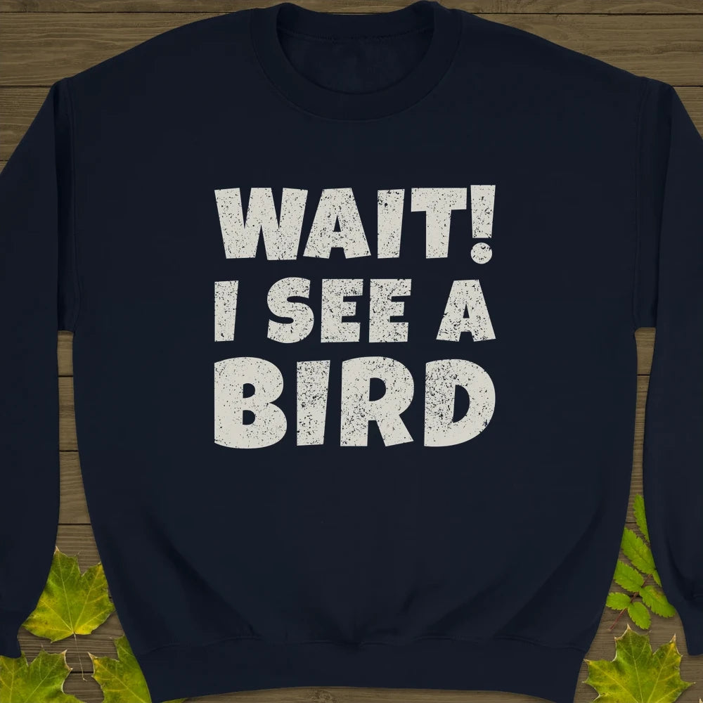 I See A Bird Crewneck Sweatshirt Navy