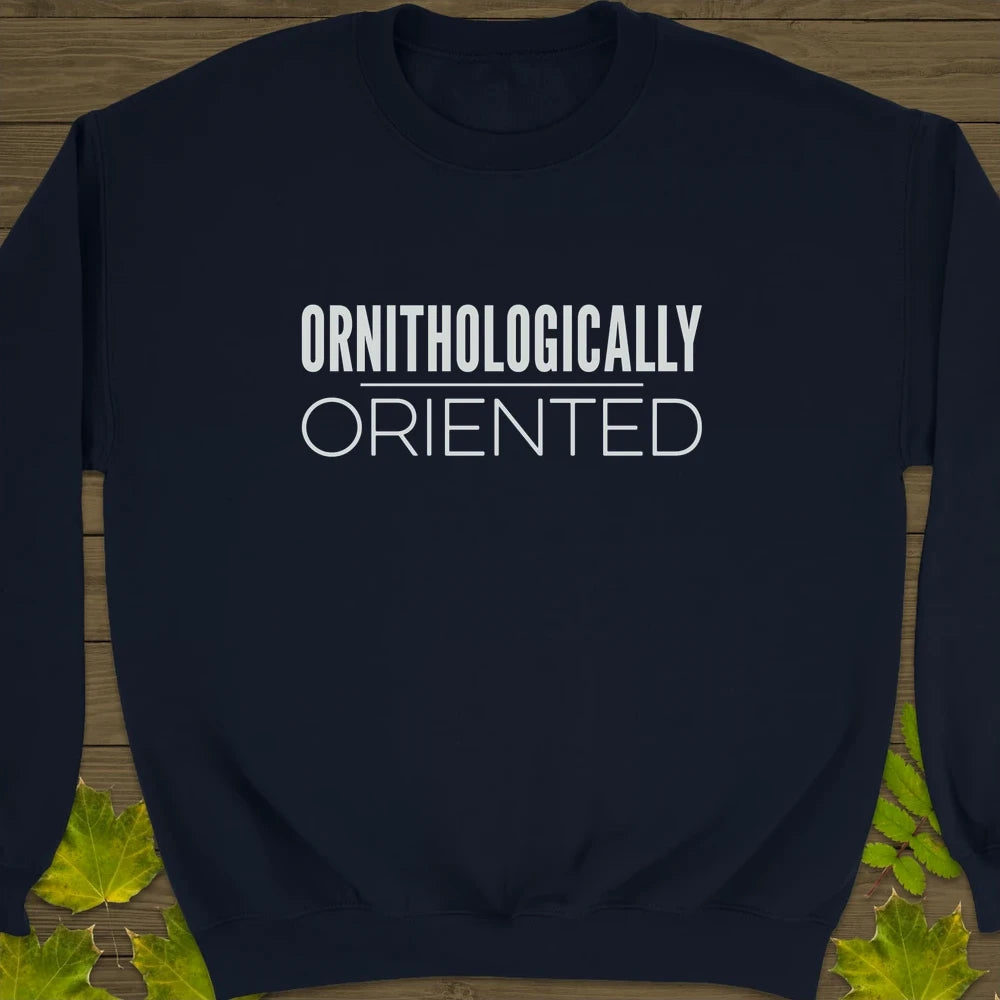 Ornithologically Oriented Crewneck Sweatshirt Navy