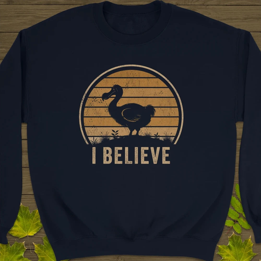 I Believe Dodo Crewneck Sweatshirt Navy
