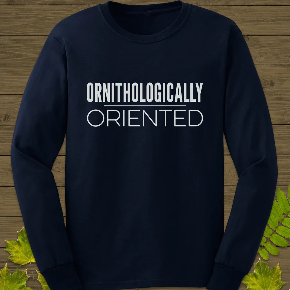 Ornithologically Oriented Long Sleeve Navy