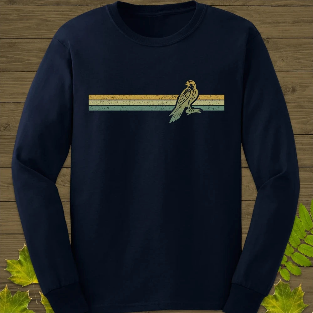 Retro Stripe Falcon Long Sleeve Navy