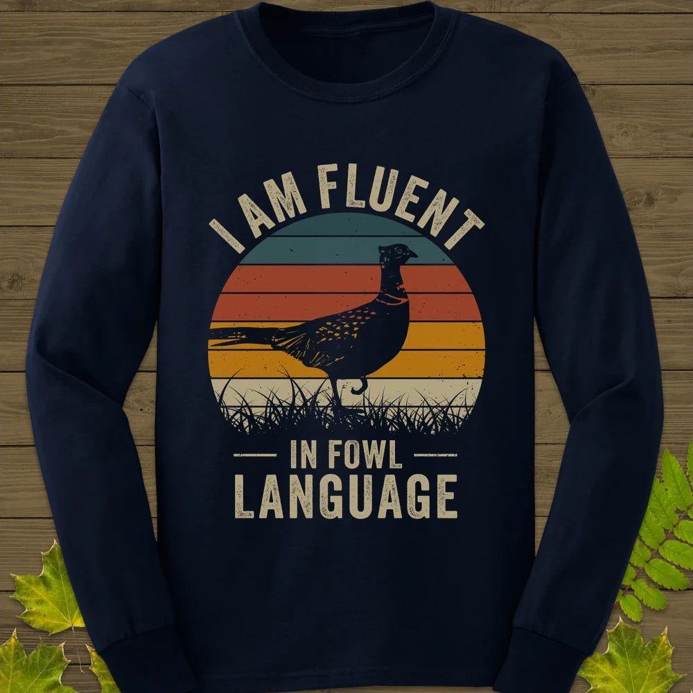 Fowl Language Long Sleeve Navy