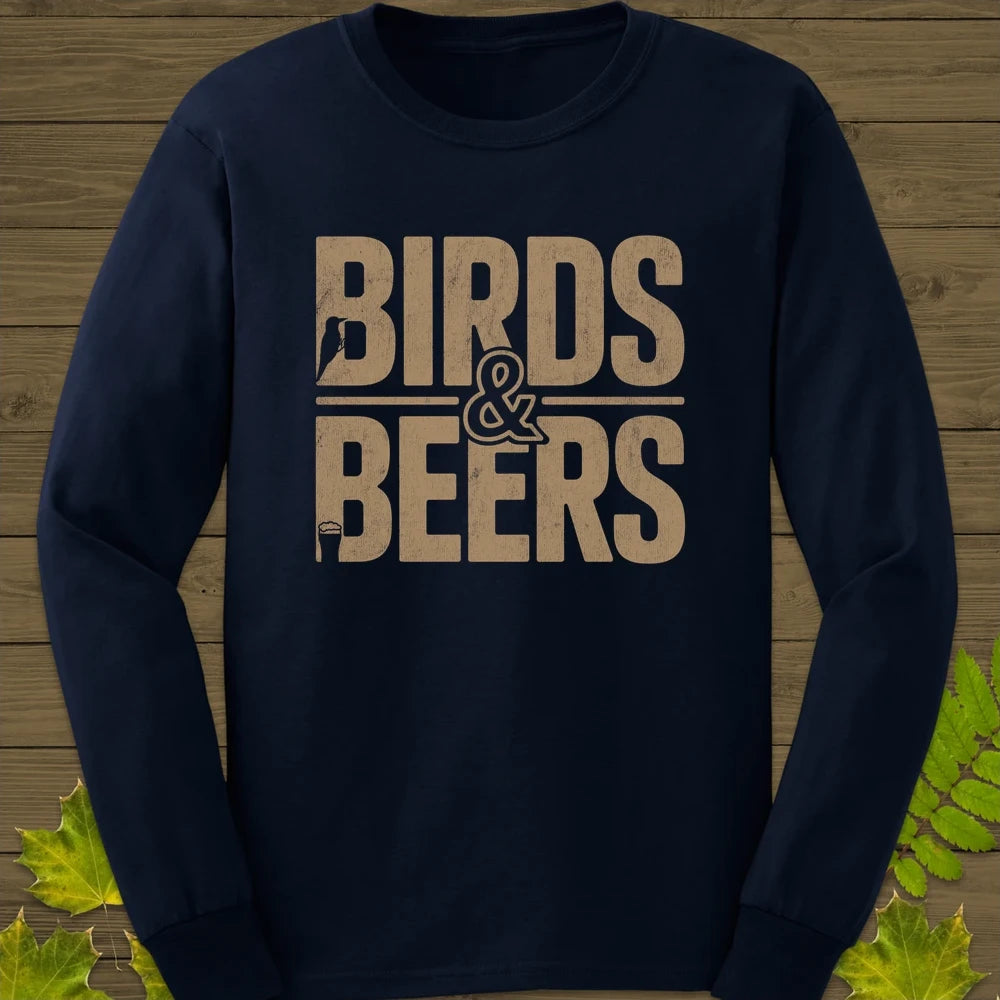 Birds & Beers Long Sleeve Navy