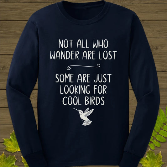 Looking For Cool Birds Long Sleeve Navy
