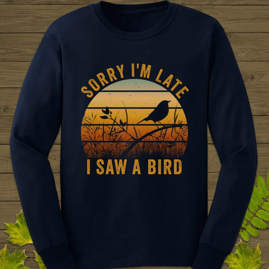 Sorry I'm Late Long Sleeve Navy
