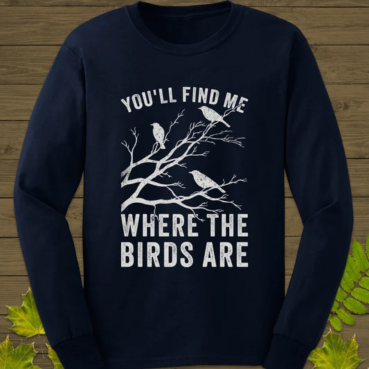 Where The Birds Are Long Sleeve Navy