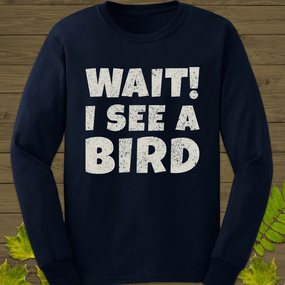I See A Bird Long Sleeve Navy