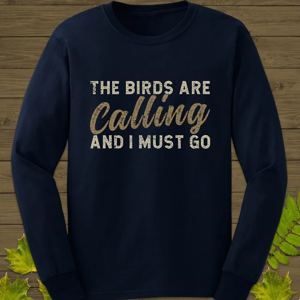 Birds Are Calling Long Sleeve Navy