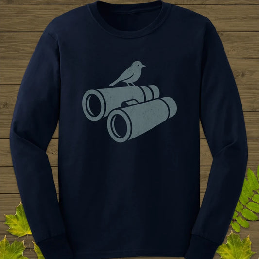 Bird on Bins Long Sleeve Navy