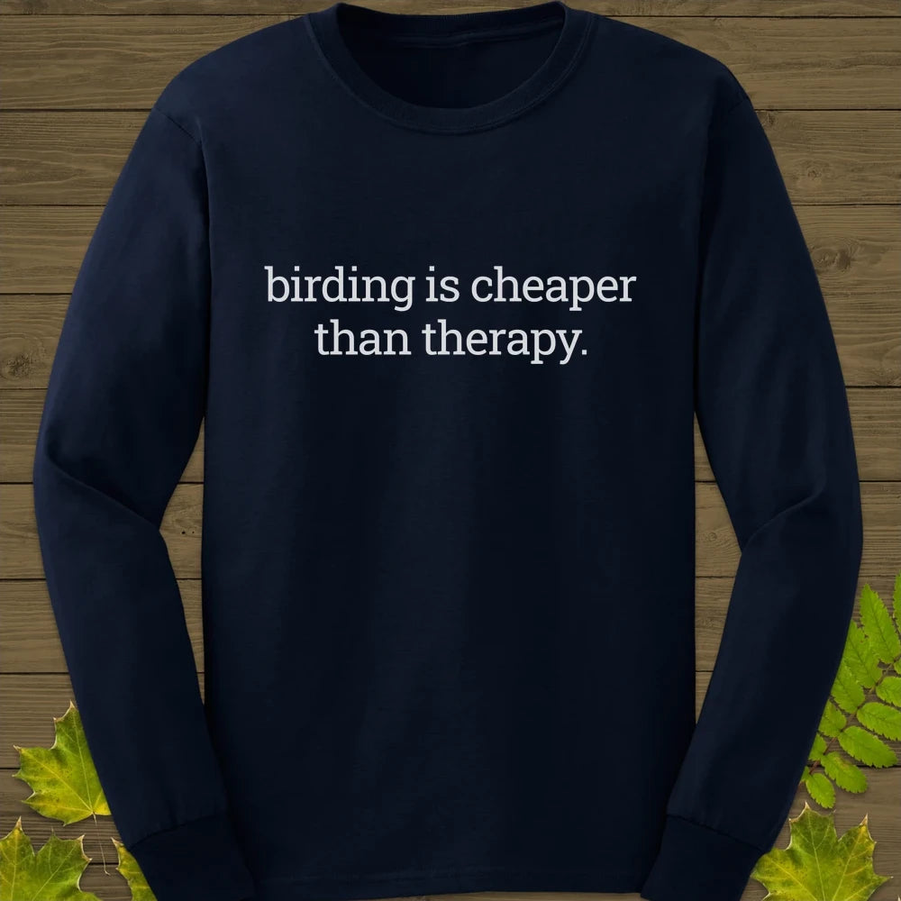 Birding Therapy Long Sleeve Navy