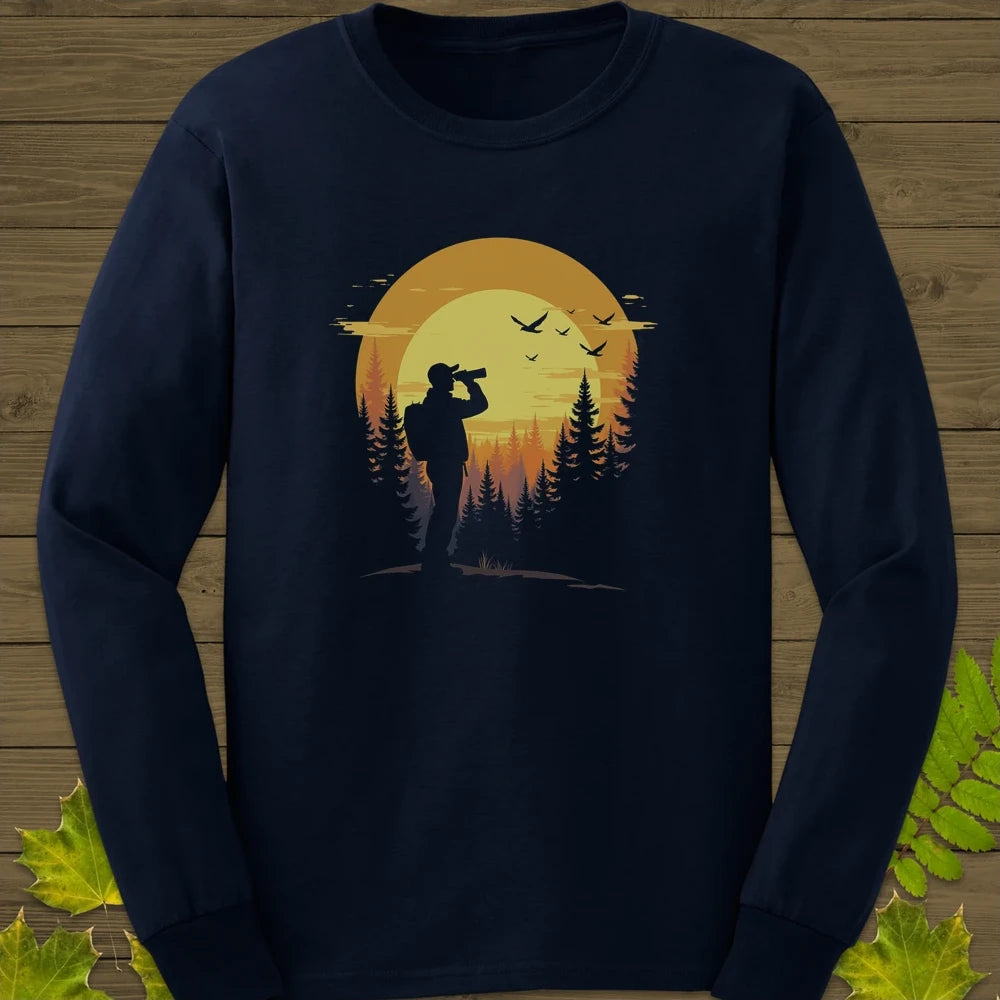 Birdwatcher’s Sunset Long Sleeve Navy