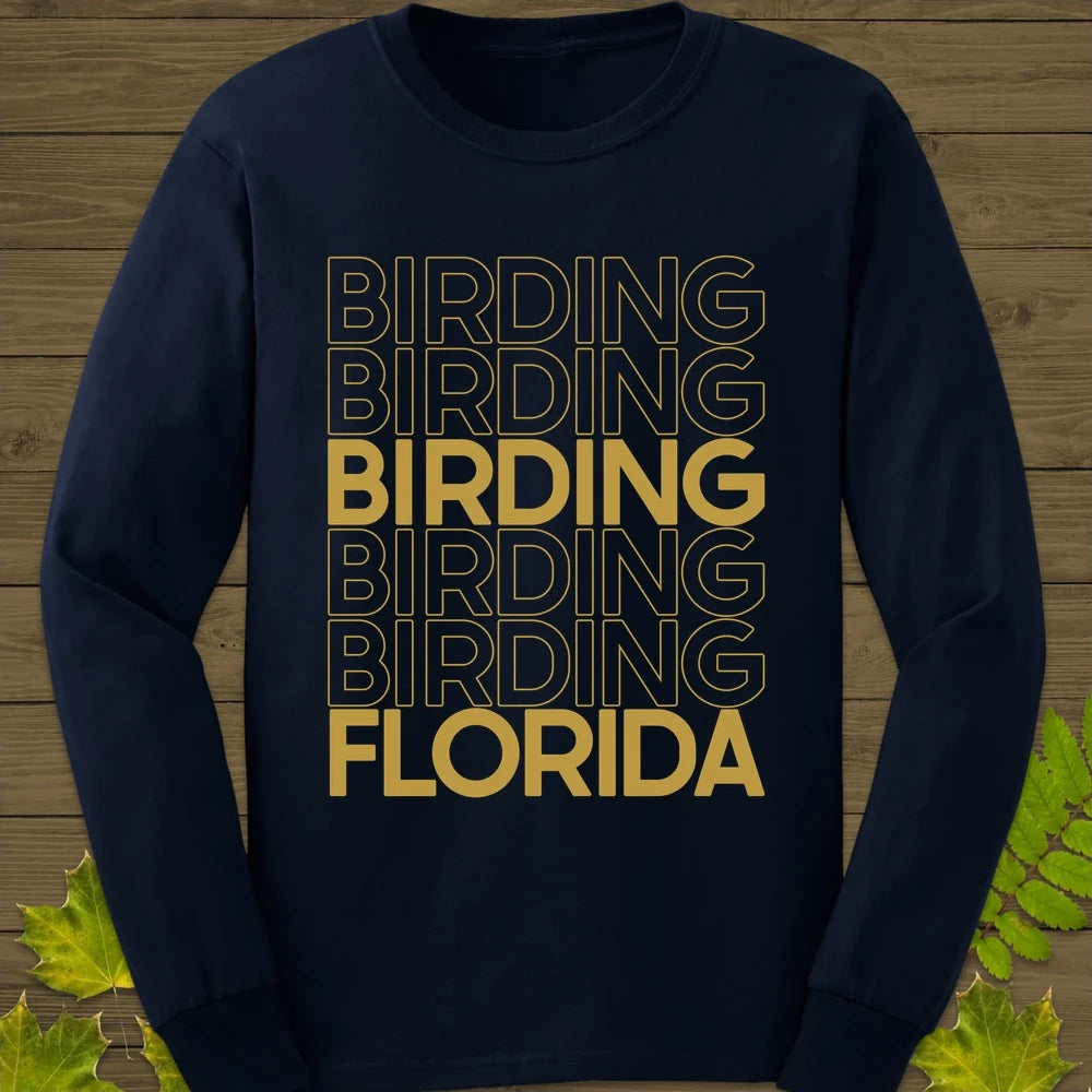 Birding Florida Long Sleeve Navy