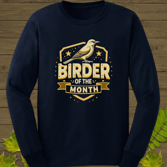 Birder Of The Month Long Sleeve Navy