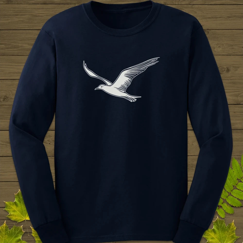 Open Skies Seagull Long Sleeve Navy
