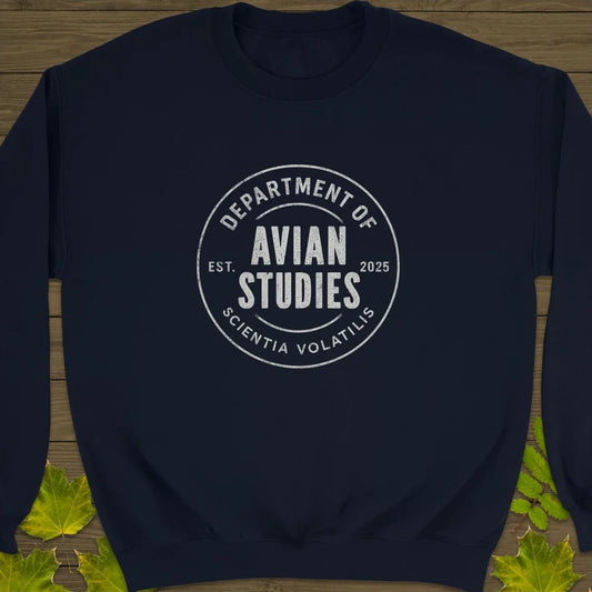 Avian Studies Crewneck Sweatshirt Navy
