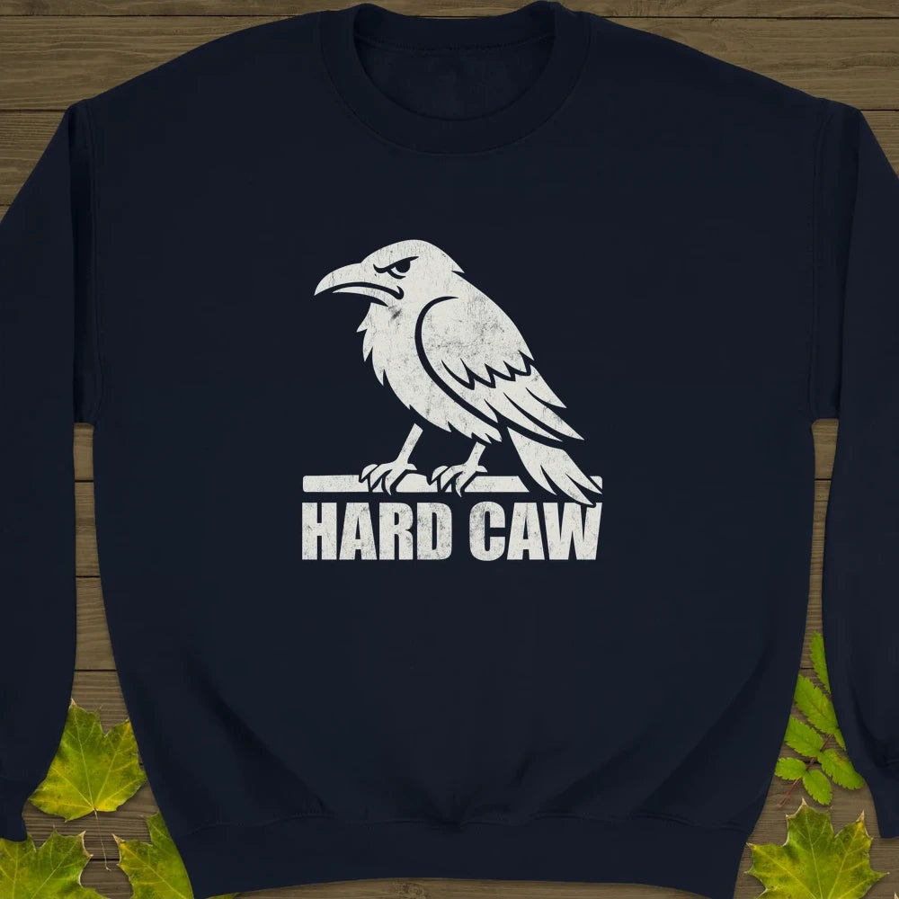 Hard Caw Crewneck Sweatshirt Navy