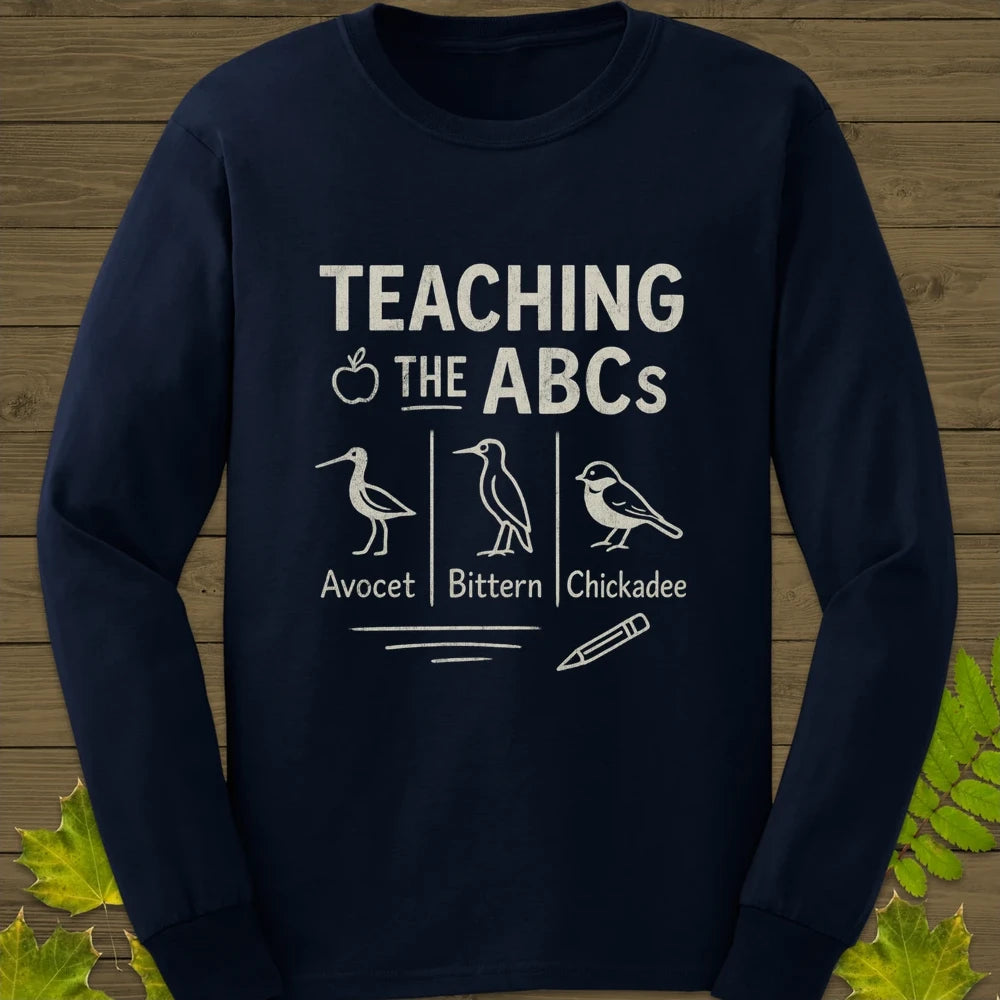 Teaching The ABCs Long Sleeve Navy