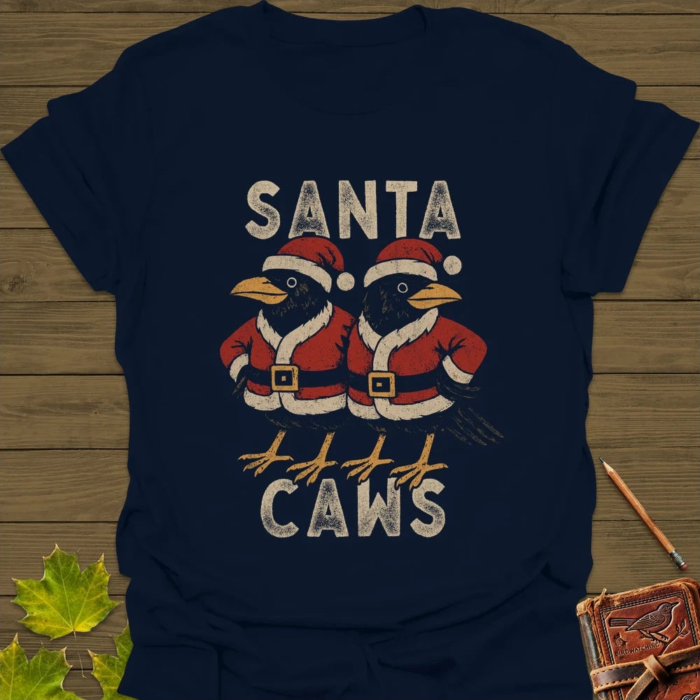 Santa Caws T-Shirt Navy