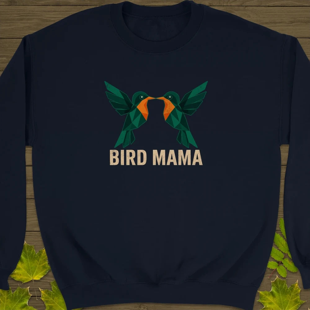 Bird Mama Crewneck Sweatshirt Navy