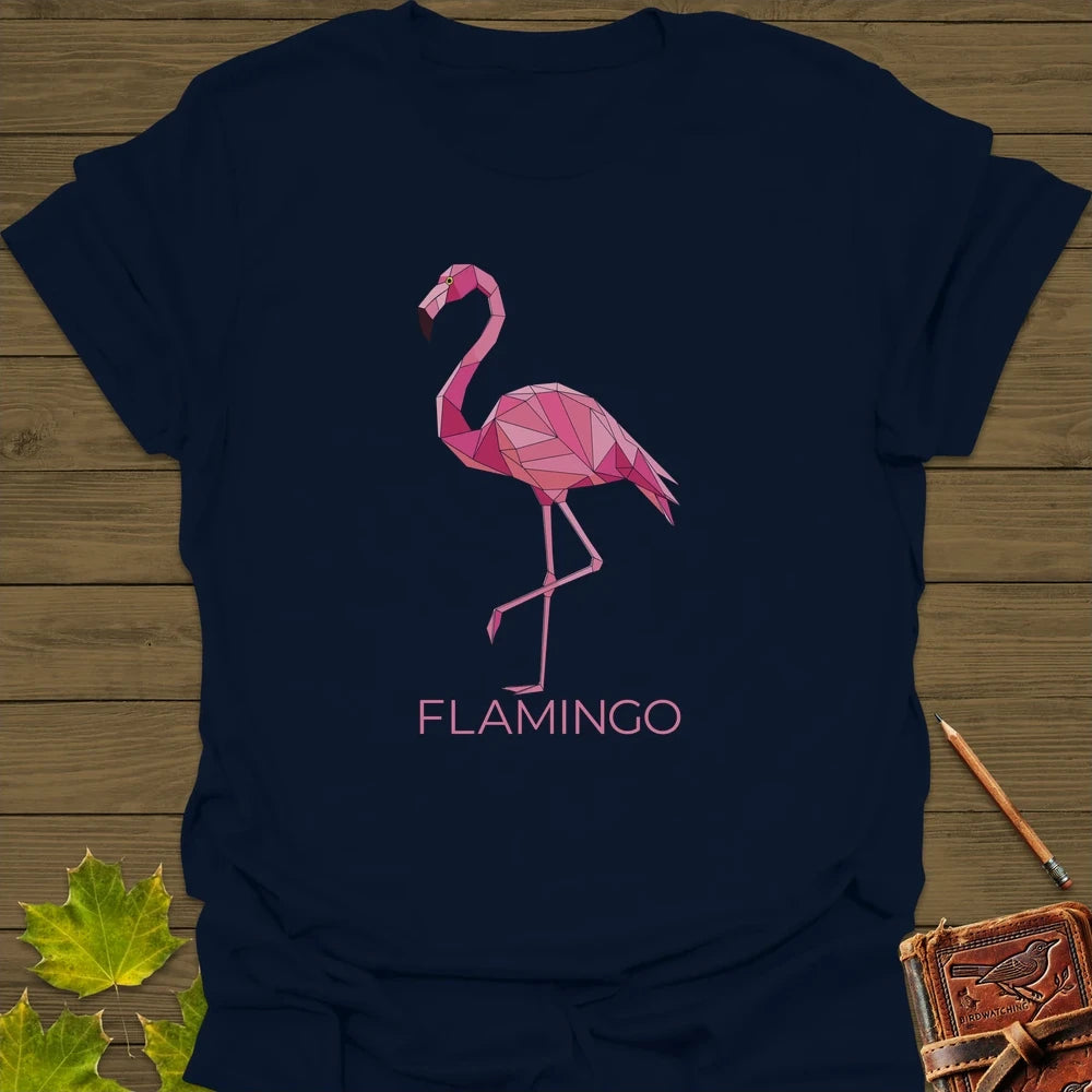 Flamingo Flair T-Shirt Navy