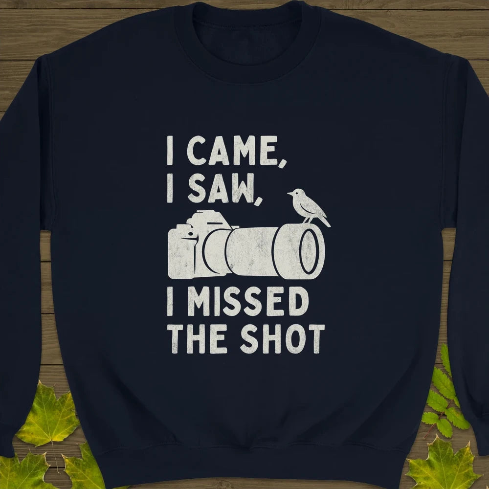 Missed The Shot Crewneck Sweatshirt Navy