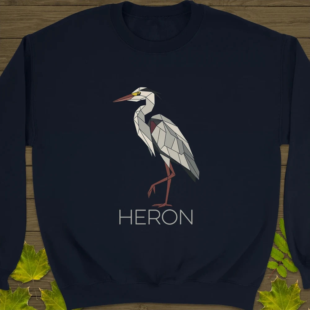 Heron Haze Crewneck Sweatshirt Navy