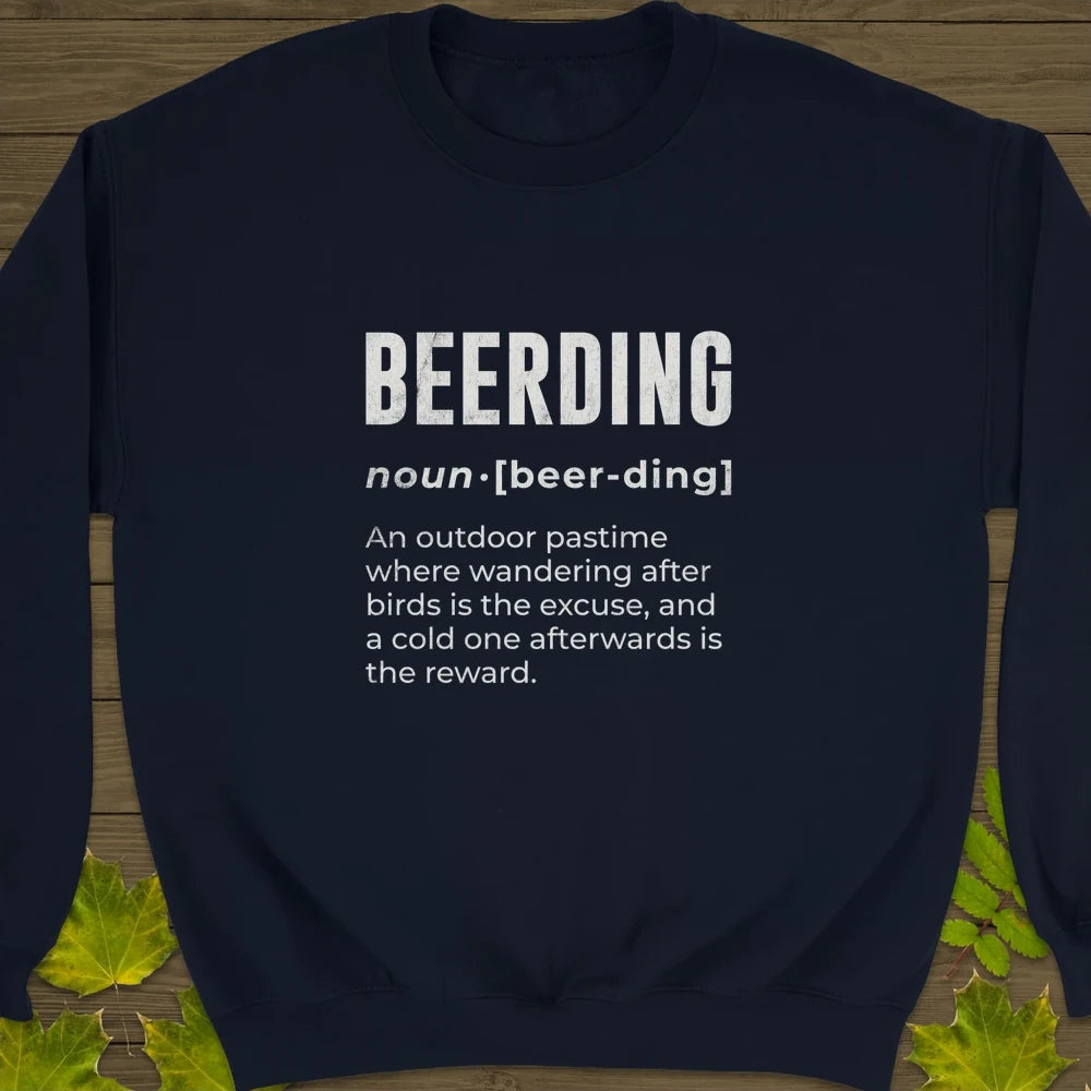 Beerding Definition Crewneck Sweatshirt Navy