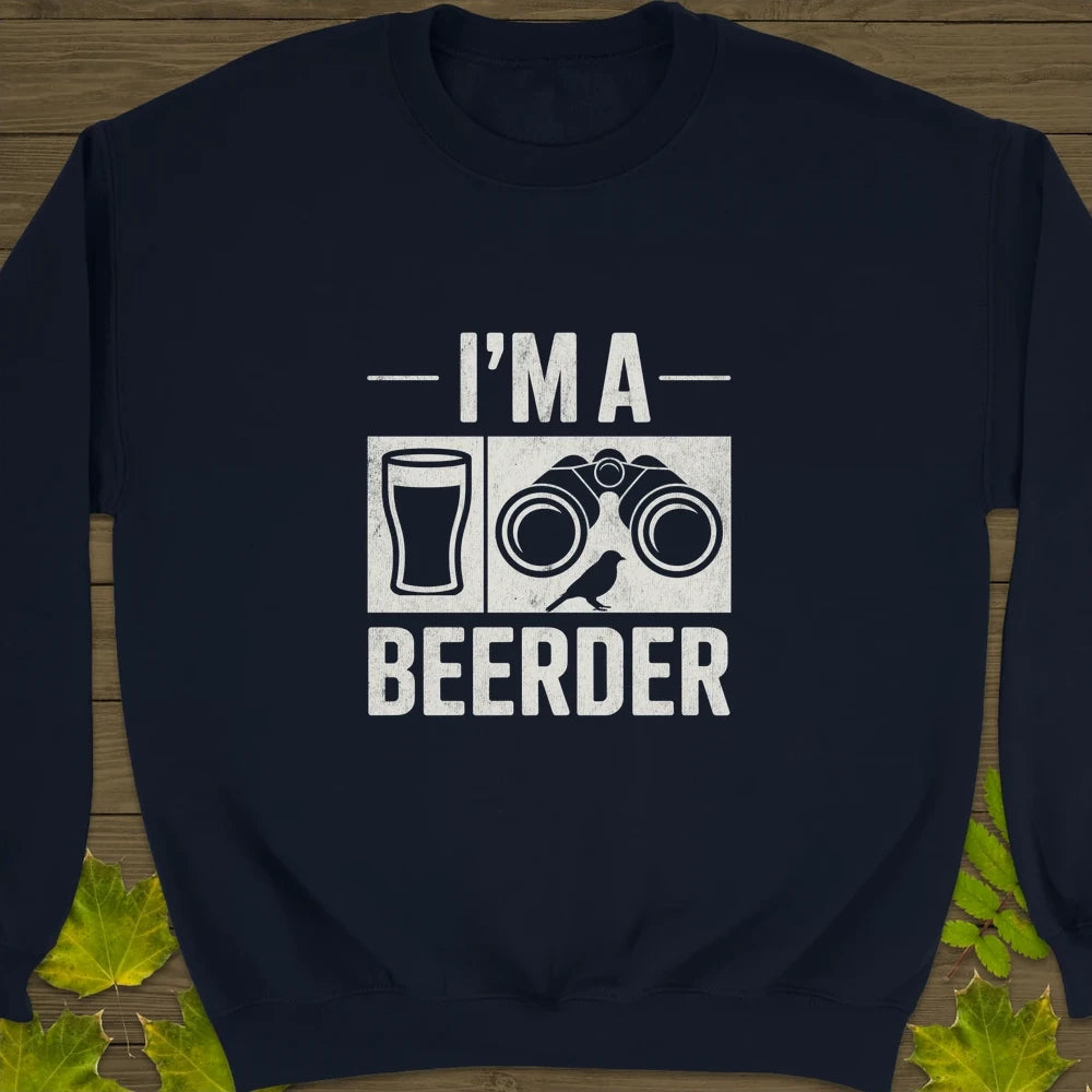 I'm A Beerder Crewneck Sweatshirt Navy
