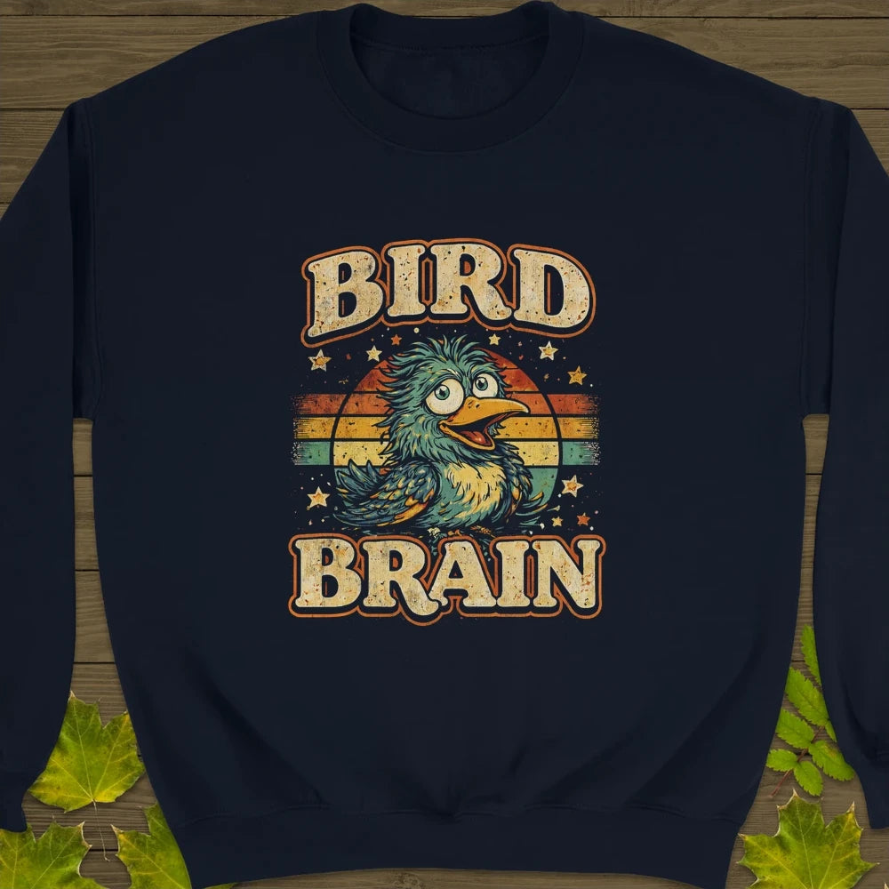 Bird Brain Crewneck Sweatshirt - Navy