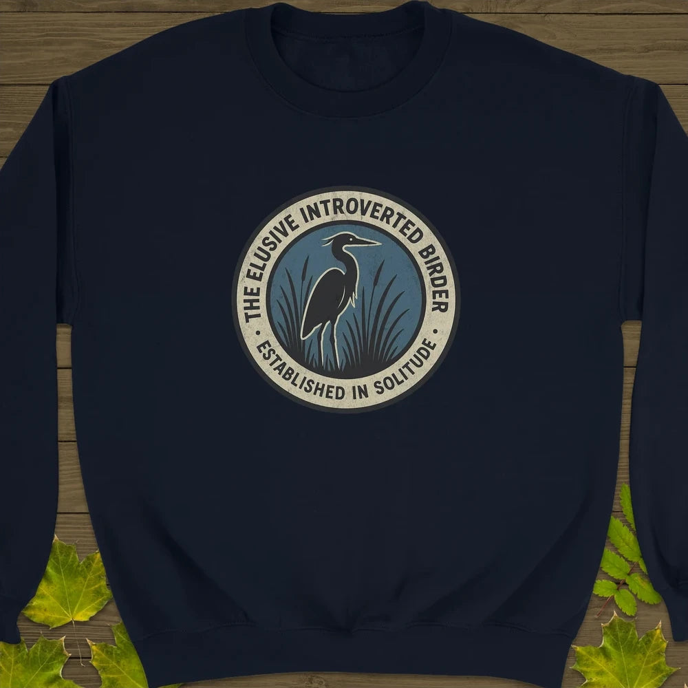 Elusive Birder Crewneck Sweatshirt Navy