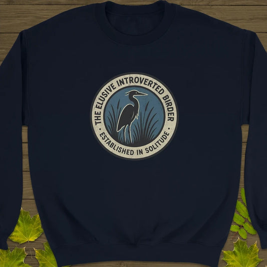 Elusive Birder Crewneck Sweatshirt Navy